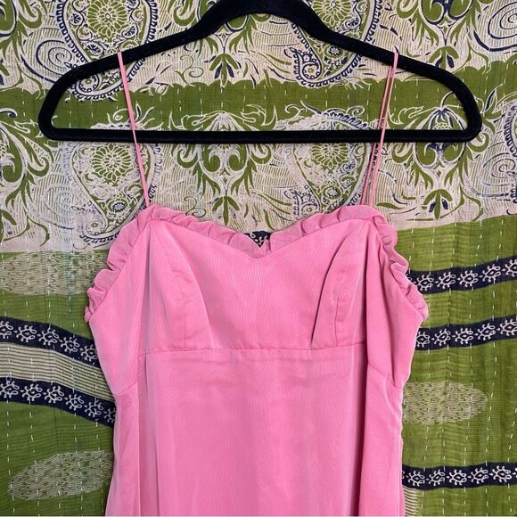 Vintage Y2K Alfred Angelo Pink Empire Waist Formal Dress Size 4 SEE DESCRIPTION - Picture 2 of 16